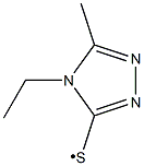 (4-Ethyl-5-methyl-4H-[1,2,4]triazol-3-ylsulfanyl)- Struktur