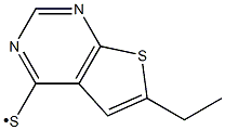 (6-Ethyl-thieno[2,3-d]pyrimidin-4-ylsulfanyl)- Struktur