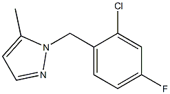 1-(2-Chloro-4-fluoro-benzyl)-5-methyl-1H-pyrazol- Struktur