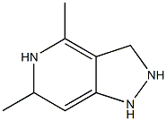 4,6-Dimethyl-1,2-dihydro-pyrazolo[4,3-c]pyridin- Struktur