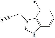 (4-bromo-1H-indol-3-yl)acetonitrile Struktur