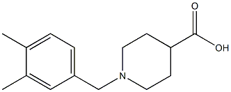 1-(3,4-dimethylbenzyl)piperidine-4-carboxylic acid Struktur