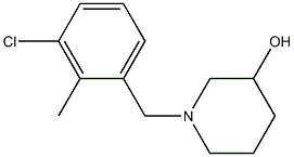 1-(3-chloro-2-methylbenzyl)piperidin-3-ol Struktur