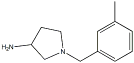 1-(3-methylbenzyl)pyrrolidin-3-amine Struktur