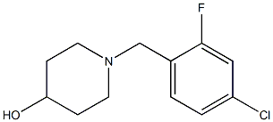 1-(4-chloro-2-fluorobenzyl)piperidin-4-ol Struktur