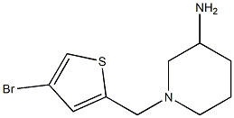 1-[(4-bromothiophen-2-yl)methyl]piperidin-3-amine Struktur