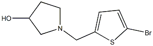 1-[(5-bromothiophen-2-yl)methyl]pyrrolidin-3-ol Struktur