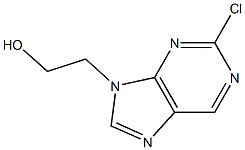 2-(2-chloro-9H-purin-9-yl)ethanol Struktur