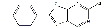 2-chloro-8-(4-methylphenyl)-9H-purine Struktur