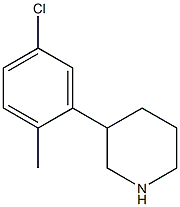 3-(5-chloro-2-methylphenyl)piperidine Struktur