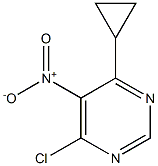 4-chloro-6-cyclopropyl-5-nitropyrimidine Struktur