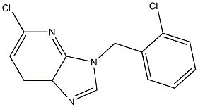 5-chloro-3-(2-chlorobenzyl)-3H-imidazo[4,5-b]pyridine Struktur