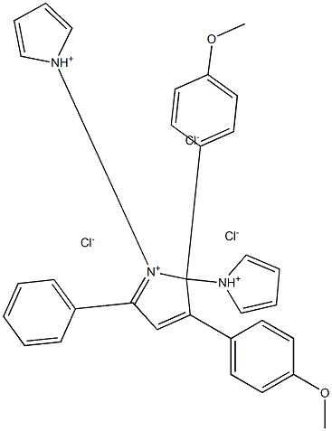 2,3-BIS(4-METHOXYPHENYL)-5-PHENYLTERTAZOLIUM CHLORIDE Struktur