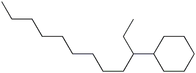 3-Cyclohexyldodecane Struktur