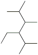 2,3,5-trimethyl-4-ethylhexane Struktur