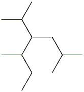 2,5-dimethyl-4-isopropylheptane Struktur