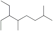 2,5-dimethyl-6-ethyloctane Struktur