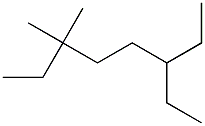 3,3-dimethyl-6-ethyloctane Struktur