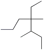 3,4-dimethyl-4-ethylheptane Struktur