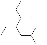 3,6-dimethyl-4-ethyloctane Struktur