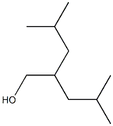 4-methyl-2-isobutyl-1-pentanol Struktur