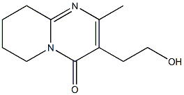 (3-2-HYDROXYETHYL)6,7,8,9-TETRAHYDRO-2-METHYL-4H-PYRIDO[1,2-A]PYRIMIDIN-4-ONE Struktur