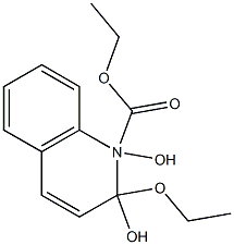 2-ETHOXY-1-ETHOXYCARBONYL1,2-DIHYDROXYQUINOLINE Struktur