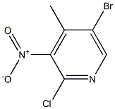 2-chloro-3-nitro-4-methyl-5-bromopyridine Struktur