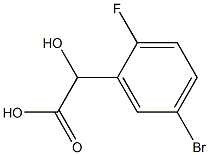 5-BROMO-2-FLUOROMANDELIC ACID Struktur