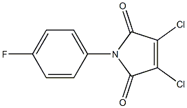 N-(4-FLUOROPHENYL)-DICHLOROMALEIMIDE Struktur