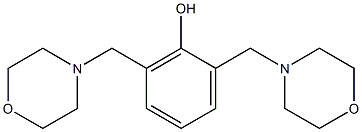 2,6-BIS(MORPHOLIN-4-YLMETHYL)PHENOL Struktur