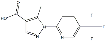 5-METHYL-1-[5-(TRIFLUOROMETHYL)PYRIDIN-2-YL]-1H-PYRAZOLE-4-CARBOXYLIC ACID Struktur