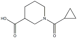 1-(CYCLOPROPYLCARBONYL)PIPERIDINE-3-CARBOXYLIC ACID Struktur