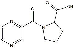 1-(PYRAZIN-2-YLCARBONYL)PYRROLIDINE-2-CARBOXYLIC ACID Struktur