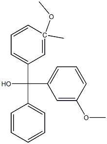 3,3''-DIMETHOXY-3''-METHYLTRITYL ALCOHOL 95% Struktur