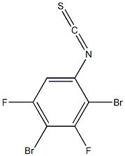 2,4-DIBROMO-3,5-DIFLUOROPHENYLISOTHIOCYANATE 97% Struktur