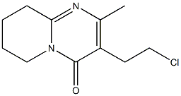 3-(2-CHLOROETHYL)-2-METHYL-5,6,7,8-TETRAHYDRO-4H-PYRIDO (1,2-A)PYRIMIDINE-4-ONE Struktur