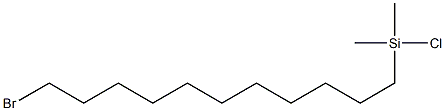 11-BROMOUNDECYLDIMETHYLCHLOROSILANE 95% Struktur