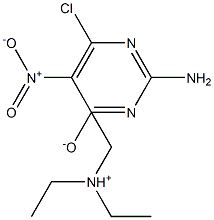 2-AMINO-4-HYDROXY-5-NITRO-6-CHLORO PYRIMIDINE TRIETHYLAMINE SALT Struktur