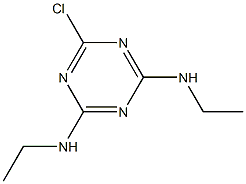 2-CHLORO-4,6-BIS(ETHYLAMINO)-SYM- TRIAZINE 80% Struktur