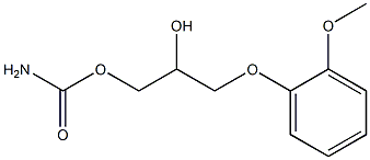 3-(O-METHOXYPHENOXY)-1,2-PROPANEDIOL CARBAMATE USP Struktur