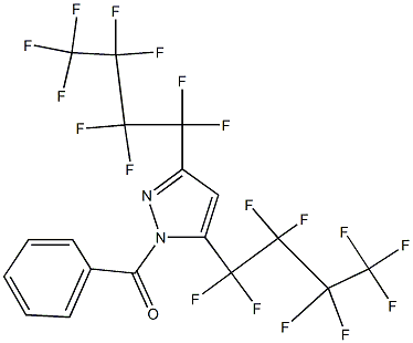 1-BENZOYL-3,5-BIS(PERFLUOROBUTYL)PYRAZOLE 97% Struktur