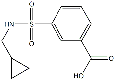 3-{[(CYCLOPROPYLMETHYL)AMINO]SULFONYL}BENZOIC ACID Struktur