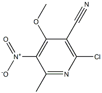 2-METHYL-3-NITRO-4-METHOXY-5-CYANO-6-CHLOROPYRIDINE Struktur