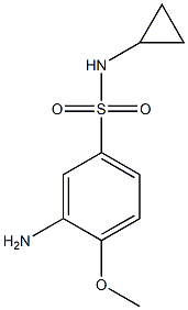 3-AMINO-N-CYCLOPROPYL-4-METHOXYBENZENESULFONAMIDE Struktur