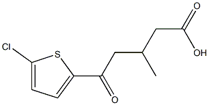 5-(5-CHLORO-2-THIENYL)-3-METHYL-5-OXOVALERIC ACID 95% Struktur