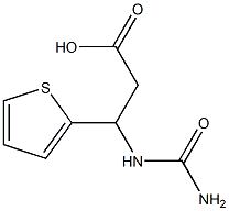 3-[(AMINOCARBONYL)AMINO]-3-THIEN-2-YLPROPANOIC ACID Struktur