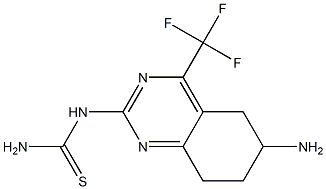 6-AMINO-5,6,7,8-TETRAHYDRO-2-THIOUREIDO-4-(TRIFLUOROMETHYL)QUINAZOLINE Struktur