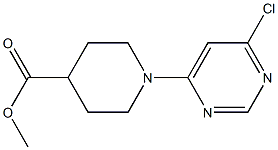 1-(6-CHLOROPYRIMIDIN-4-YL)PIPERIDINE-4-CARBOXYLIC ACID METHYL ESTER, 95+% Struktur