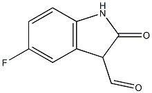 5-FLUORO-2-OXOINDOLINE-3-CARBALDEHYDE Struktur